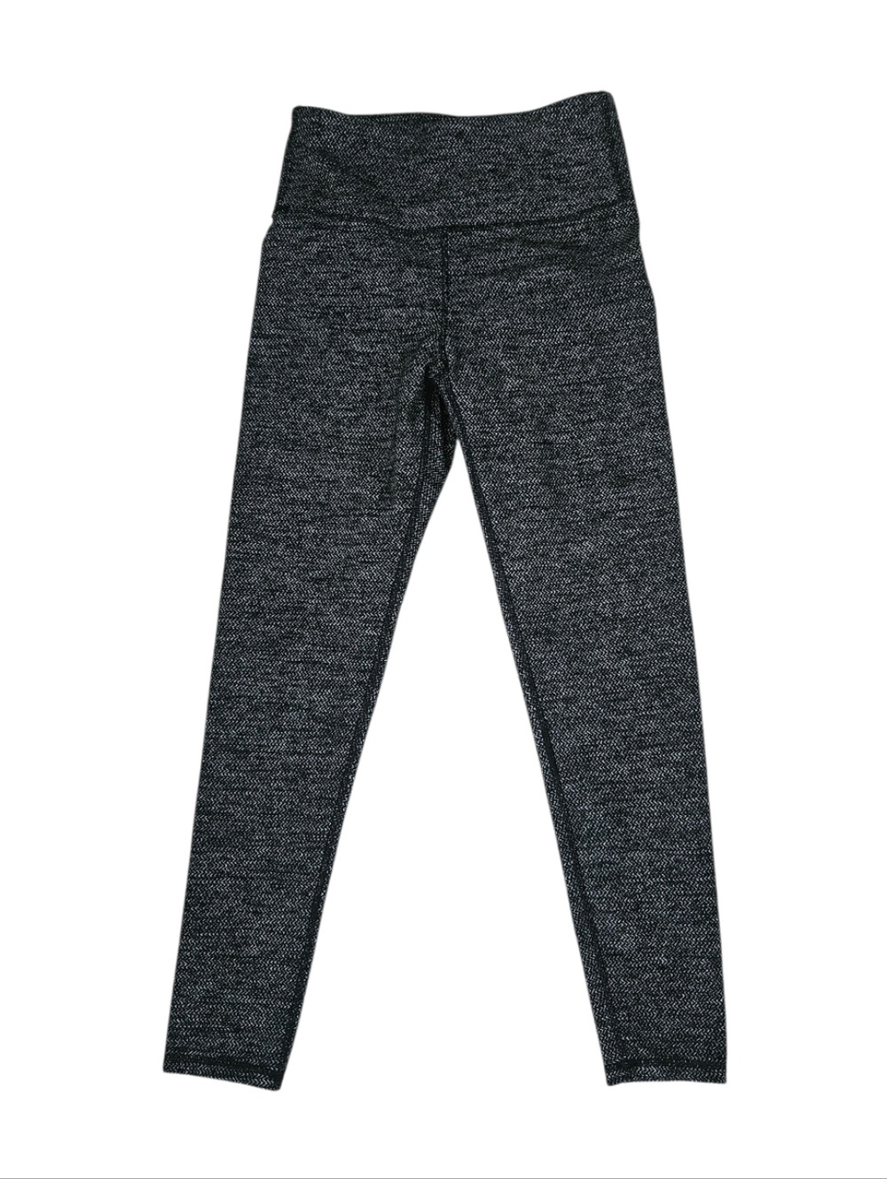 Kyodan Heathered Black Gray Chevron Patterned High-Waist Leggings Pants Size XS